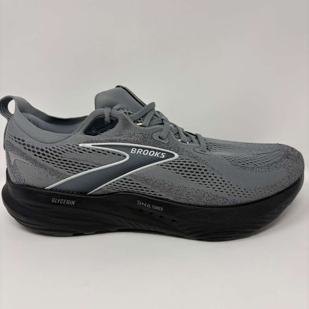 Brooks Glycerin 22 Mens Size 11 Wide Grey Athletic Running Shoes (1104452E078)
